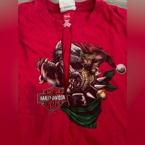 Harley Davidson cropped baby tee